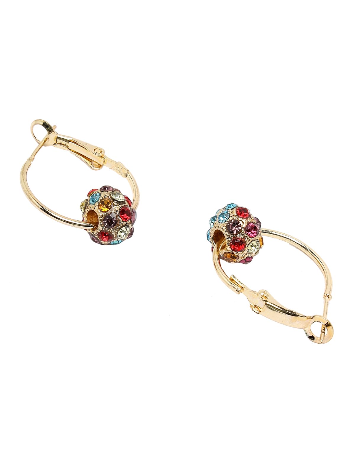 Scintillare by Sukkhi Casual Style Gold Plated Multicolor Crystals Stones Bali Hoop Earring for Women & Girls Stylish Fashion|Birthday Gift for Girls & Women Anniversary Gift for Wife|E106561 (B0CQFV6BFG) Amazon Price History, Amazon Price Tracker