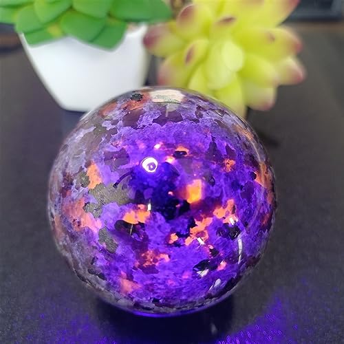 Flame Stone Ball Crystal Ornament Boule de Roche pour Déco Bureau
