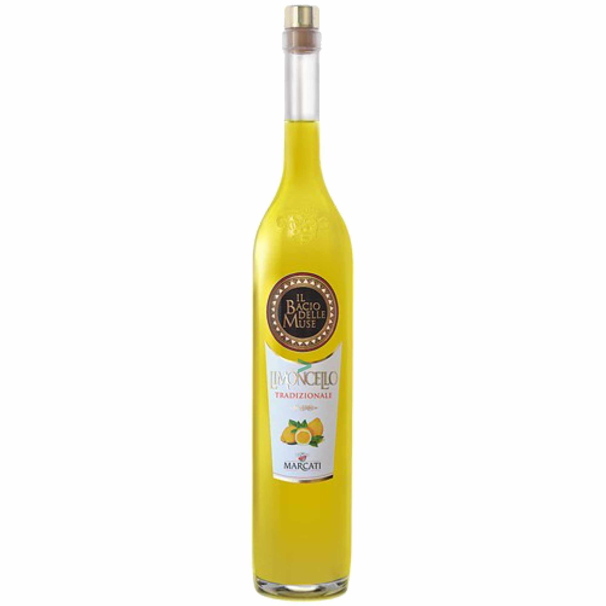Marcati Limoncello Il Bacio delle Muse Limoncello Tradizionale 3er Pack (3x1500 ml Flasche) + usy Block