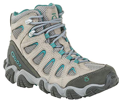 Oboz Sawtooth II Mid Hiking Boot - Women's Drizzle/Aqua 8