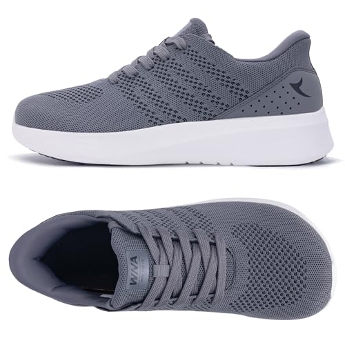 IIV Mens Wide Toe Box Walking Shoes | Zero Drop Sole | Arch Support Insole | Wide Minimalist Slip On Tennis Sneakers