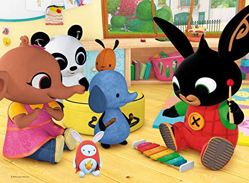 Liscianigiochi - Bing Giant Floor Puzzle 24 Teile Mega Puzzle 70x50 cm - Bravo Bing ! - Bildungsspiel für Kinder von 1 bis 4 Jahren