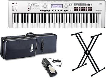 コルグ キーボード シンセサイザー KROSS2-61 61鍵盤 鍵盤楽器 Amazon | KORG KROSS2-61-SC (ホワイト) バンド用キーボードならこれ
