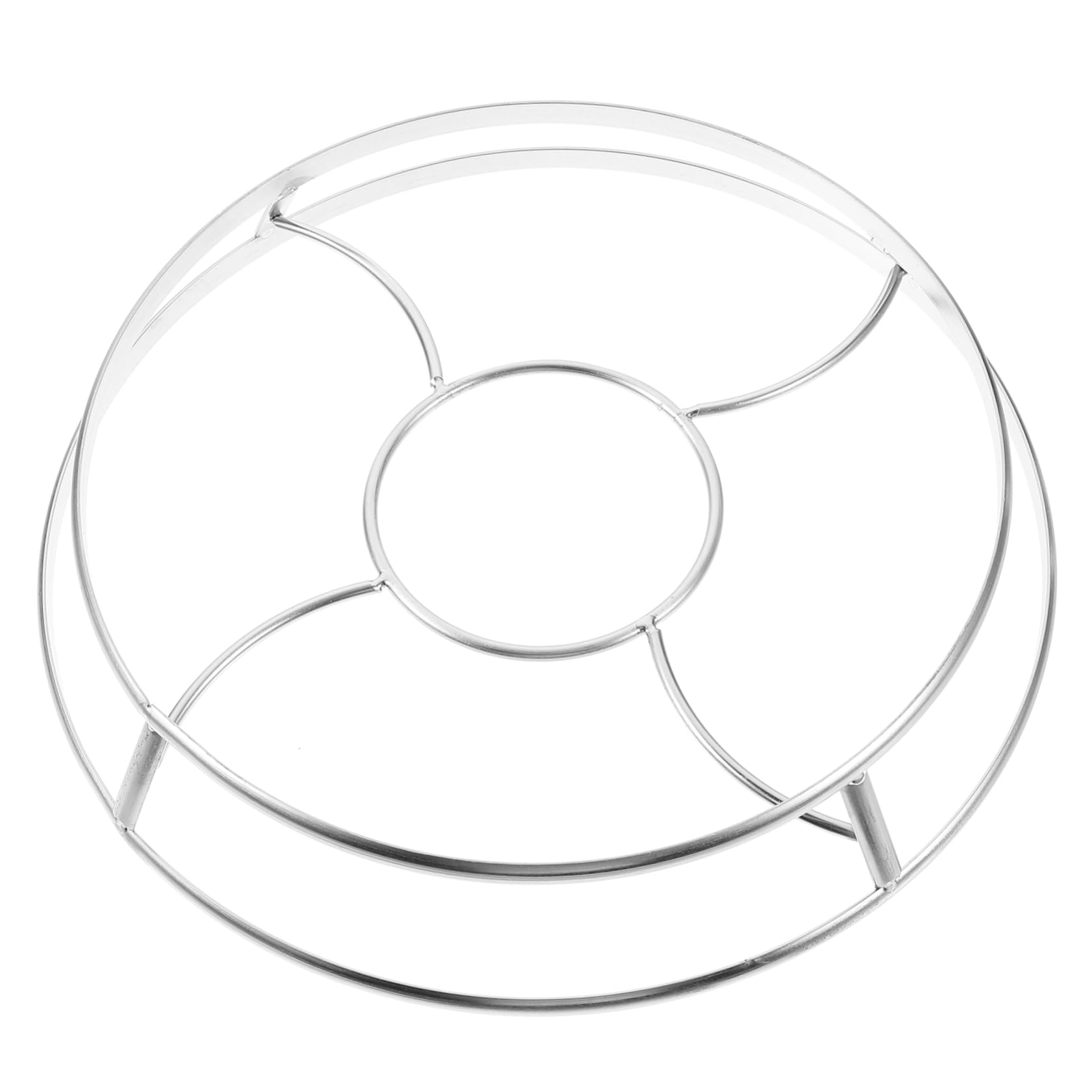 OUNONA Stainless Steel Wok Holder Rack Reusable Rack for Cooking Cooling Compact Design for Heat Resistance Scratch Prevention Kitchen Helper