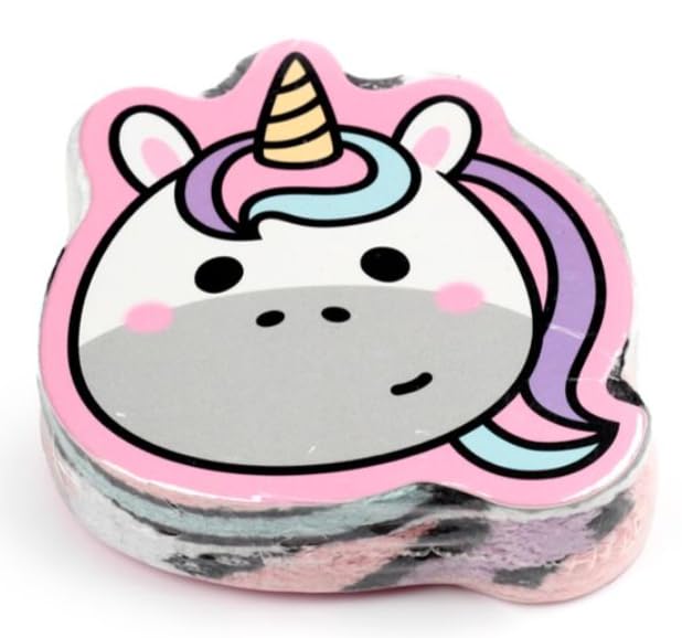 TDHS Kids Unicorn Magic Face Flannel, Pink or Purple Travel Wash cloth x 1expanding Bath Shower Cloth (Pink)