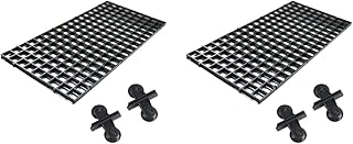 POPETPOP Placa de Filtro de Fundo de Tanque de Peixes de 8 Peças Placa de Isolamento de Tanque de Peixes Divisor de Aquário Placa de Segregação de Grade de Aquário de Filtro de Fundo Com