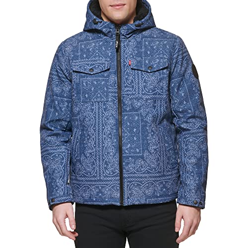 Image of Levi's Men's Soft Shell Two Pocket Hooded Trucker Jacket