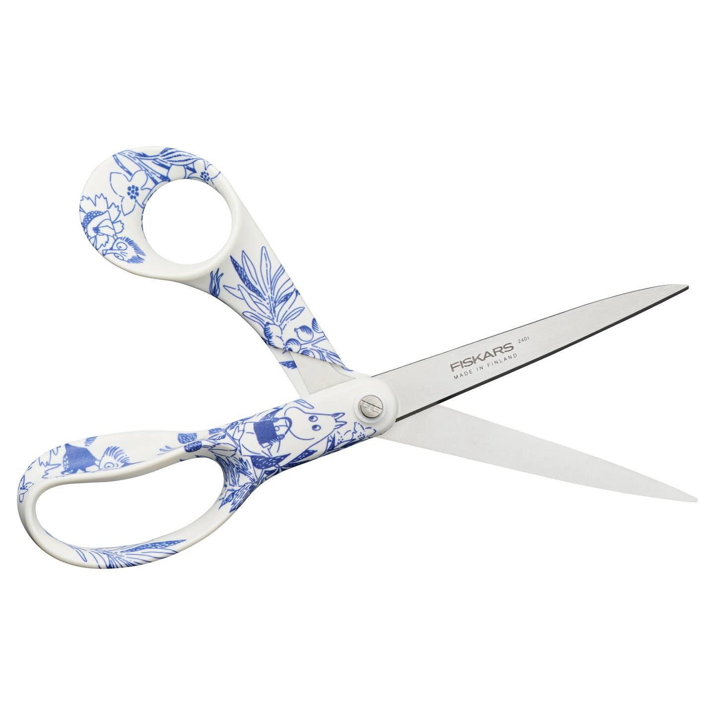 Fiskars Nożyczki uniwersalne X Moomin z motywem Muminków, praworęczne, długość: 21 cm, ostrza ze stali nierdzewnej, Haru, 1075572