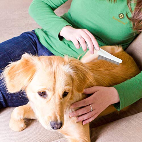 SunGrow Ferret & Cat Grooming Comb for Dogs, Kitty, 7.4 Inches, White Color Brush - Image 6