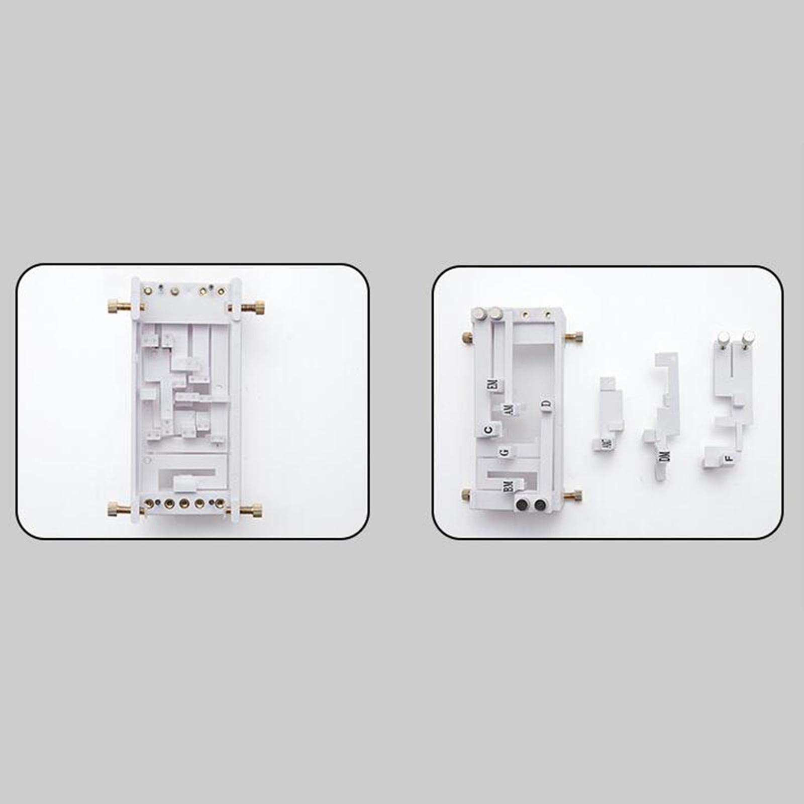 Teaching Aids per Chitarra Pratica Strumenti Assistenti Apprendimento Corde Accessori Funzionali in Plastica Adatto a Adulti Ragazzi, White