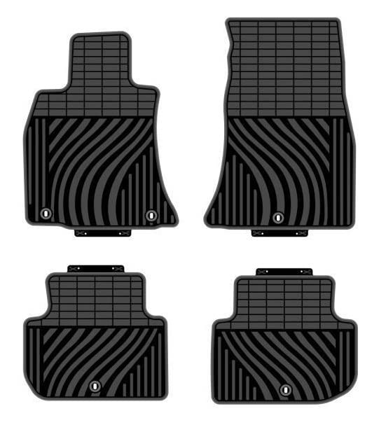Photo 1 of Fits 2018-2023 Kia Stinger Floor Mats Front & 2nd Row Seat Liner Set 3D Custom Fit All-Weather Full Set Liners, Black (All Models)