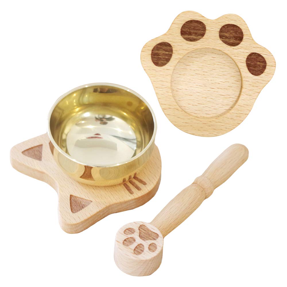 Amazon | 国産 ペット仏具 おりん 木製 足あとR ペットおりん りん
