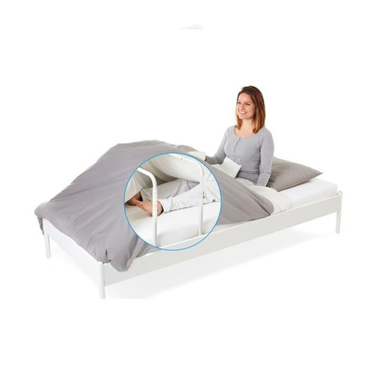 Arceau Lève-Drap L1-Blanc en Tube Acier, démontable, époxy