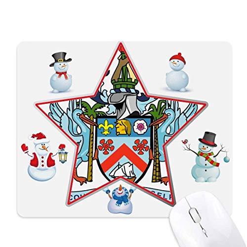 Tapis de souris Saint-Kitts-et-Nevis Noël pour bureau informatique festif