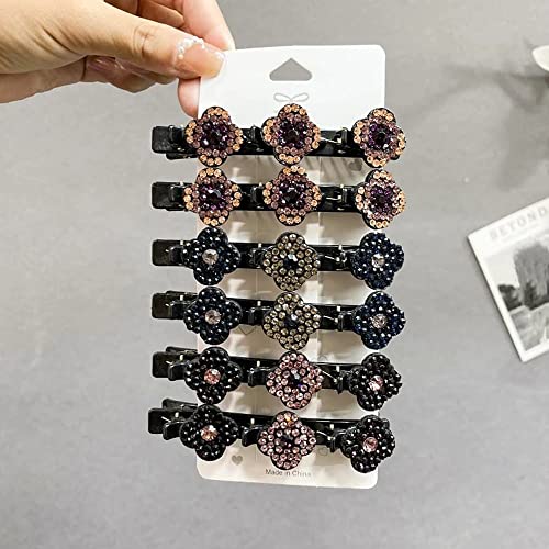 24PCS-Satin-Fabric-Hair-Bands-Retro-Long-Ribbon-Headband-Satin-Fabric-Hair-Clips-Double-Layer-Band-Twist-Plait-Headband-Hairpin-Hair-Claw-Clips-Hair-Accessories-for-Girls-2pcs-Orange