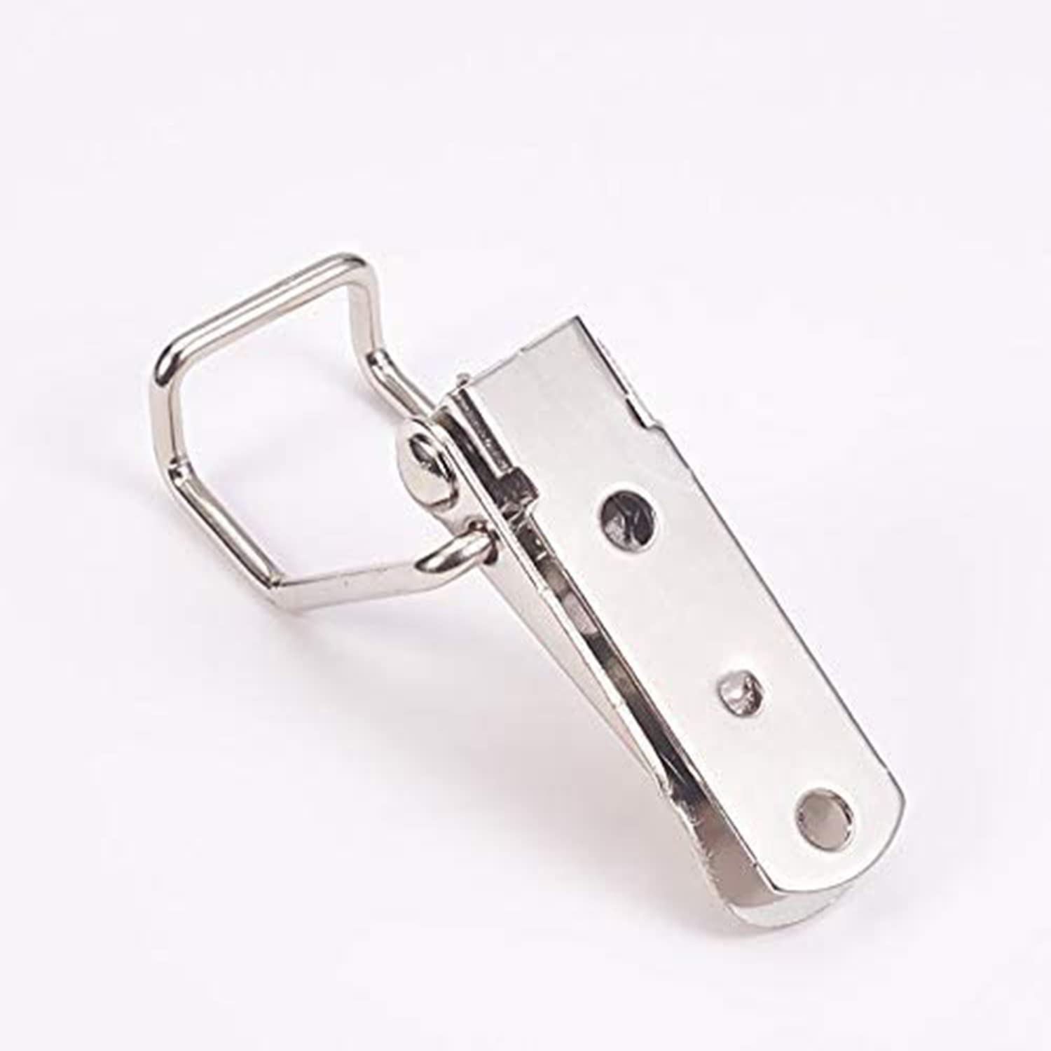 Spring Loaded Toggle Latches - 201 Stainless Steel Hasp Locks For Boxes & Cabinets (75mm, Silver) - 2 Pack