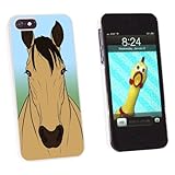 グラフィックスと詳細Horseバックスキンスナップオンハード保護ケースfor Apple iPhone 5 / 5s – 小売パッケージ – ホワイト