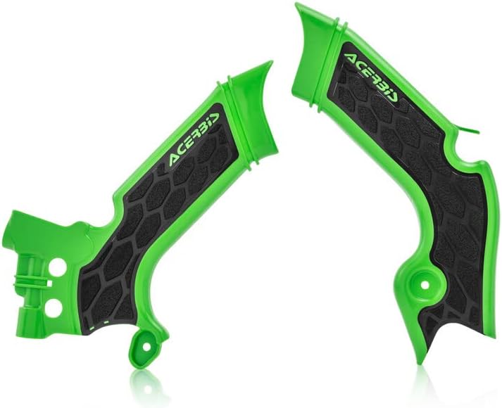 Acerbis XGrip Frame Guards Green/Black For Kawasaki KX450F