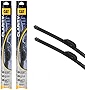 Caterpillar Clarity Premium Performance All Season Replacement Windshield Wiper Blades for Car Truck Van SUV (20 + 20 Inch (Pair for Front Windshield)), Black
