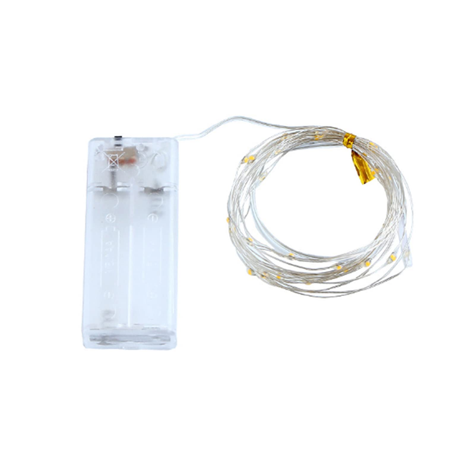 RYAP 4Meter/13.1Ft 40LEDs Fairy Copper String Light Flexible Twistable Bendable Constant Bright Mode IP42 Water Resistance 2 * AA Cell Operated for Ya Gaen Patio Festival Home Party