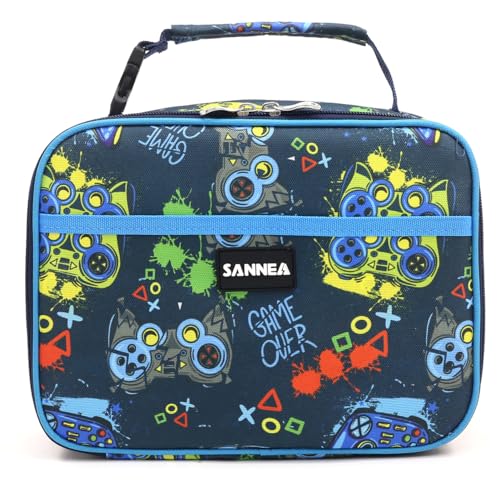 SAMERIO Bolsa de almuerzo pequeña para coche, reutilizable, aislada, para el trabajo, picnic o viajes (juego)