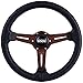 Produktbild Occ Motorsport OCCVOL009 Sportlenkrad 32x29mm 350mm Leder Aluminium