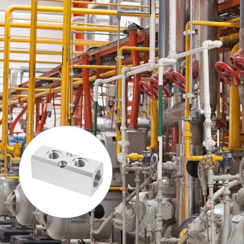 HOMOBABE 多通気排流器 空気圧マニホールドブロック 高耐圧シール エアカプラ対応 安定性能 自転車空気入れパーツ兼用