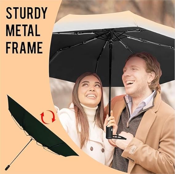 Image of TEKCOOL Umbrella, UV Big Size Umbrella for Sun Protection Rain Windproof Strong Large 3 Fold for Men Women Kids Boys Girls Perfect & Stylish Windproof & Compact?