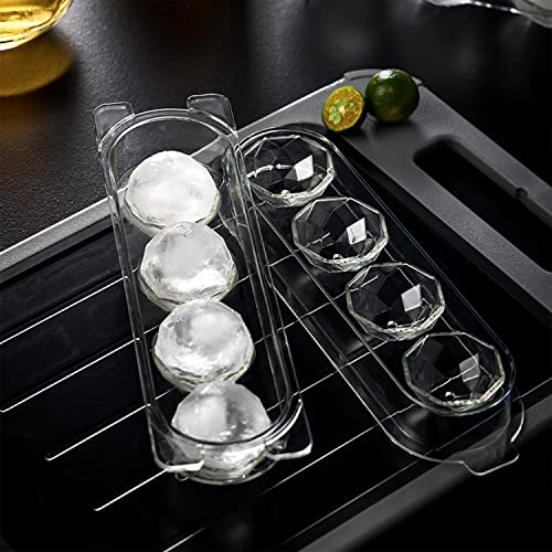 Ice Molds,2 Pack Ice Cube Trays,Ice Cube Trays For Freezer,2 Inch Diamond Ice Ball Maker Mold,Ice Mold For Whiskey, Cocktail, Beverages, Iced Tea & Coffee #TOP2