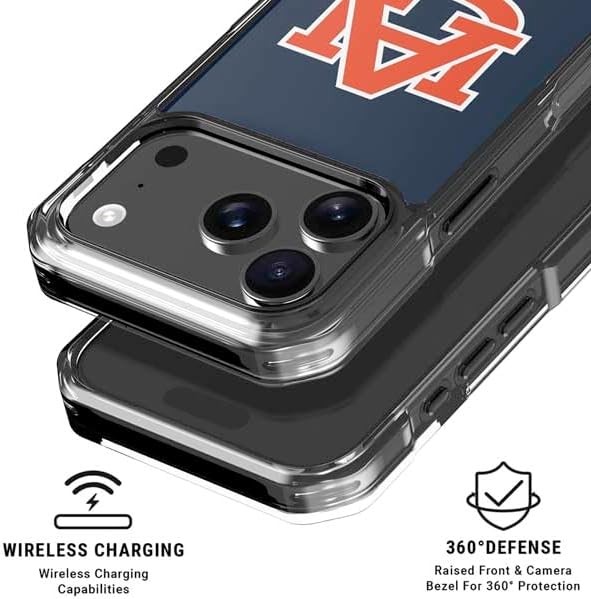 Skinit Phone Case Compatible with MagSafe iPhone 17 Pro Max - Officially Licensed Auburn University Logo Blue Design
