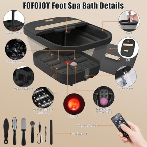 Spa de pies con calor y rodillos de masaje miniatura 2