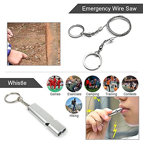 Domary Kit de sobrevivência multifuncional Kit de sobrevivência de emergência ao ar livre para acamp