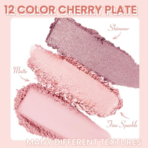 AMY'S DIARY 12-Color Pink Purple Eyeshadow Palette for Versatile Day-to-Night Looks – Blendable, Long-Lasting, and Highly Pigmented. Elevate Your Eye Makeup– Unleash Your Unique Style (07#) - Image 5