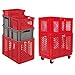 16"L x 12"W x 8-1/2"H Red Container w/Solid Sides & Base
