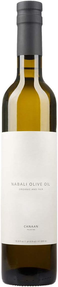 CANAAN FAIR TRADE Organic Nabali Tree Palestinian Extra Virgin Olive Oil, 16.9 FZ
