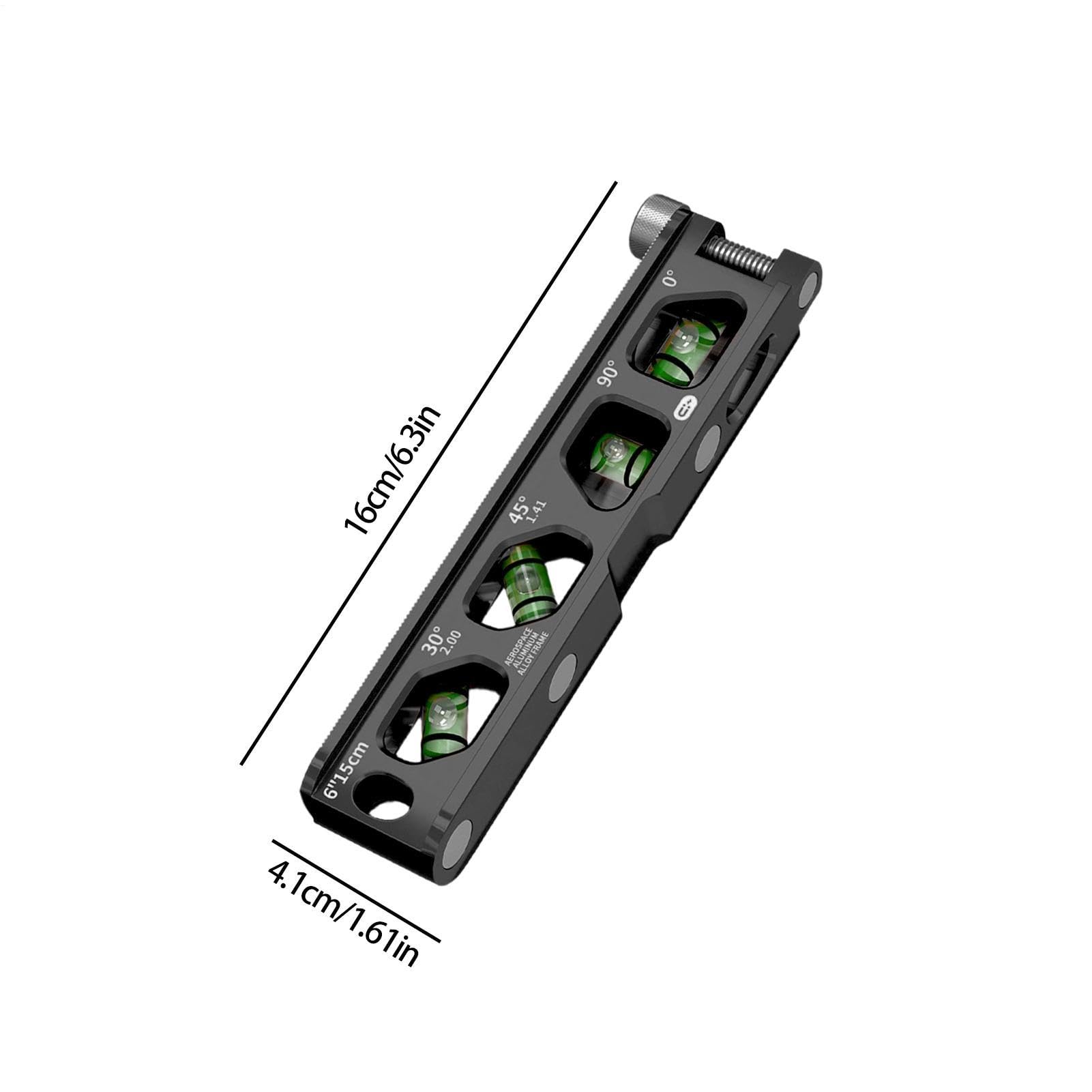 Livella a bolla per installazioni sanitarie, antiscivolo, antiurto e | Mini livella magnetica per ristrutturazione della casa, installazione di scaffali e lavori di costruzione