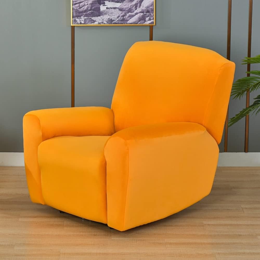 Recliner Covers Stretch Recliner Chair Covers 4 Pieces SeperatelyClean With Pocket