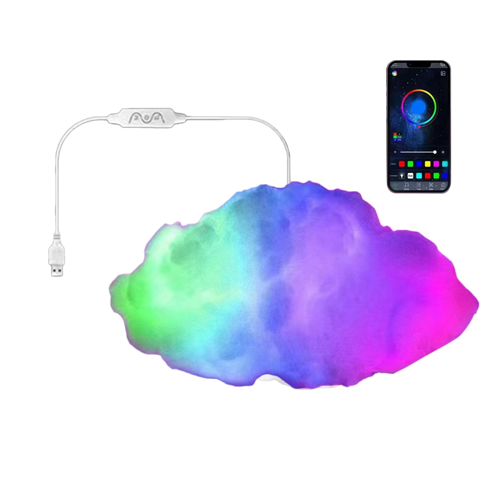 a per Parete Illuminazione a Multicolore con Sincronizzazione Musicale USB