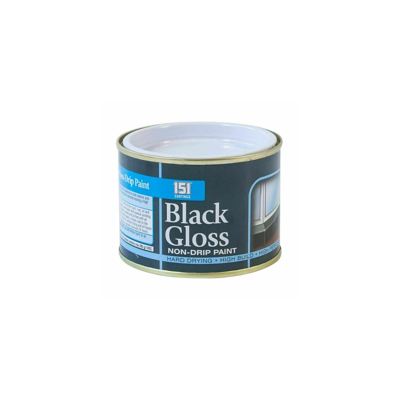 PNJB 151 Coatings Paint Primer All Purpose, Non-drip Gloss Paints, Hard Drying, Hard Built, And High Performance,180ml (Black Gloss Non Drip, Pack of 1)