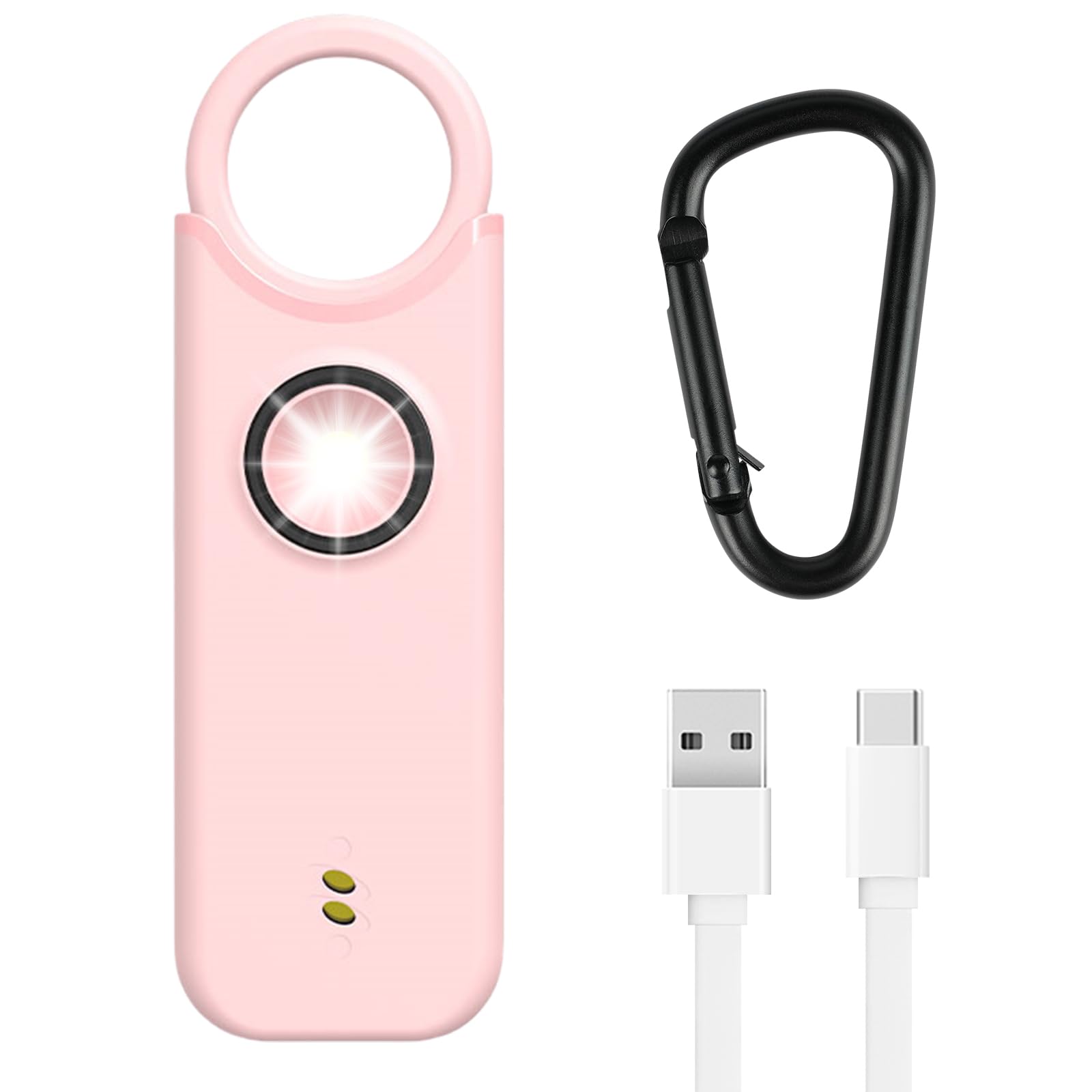 Allarme Tascabile Anti-aggressione Ricaricabile, Portachiavi