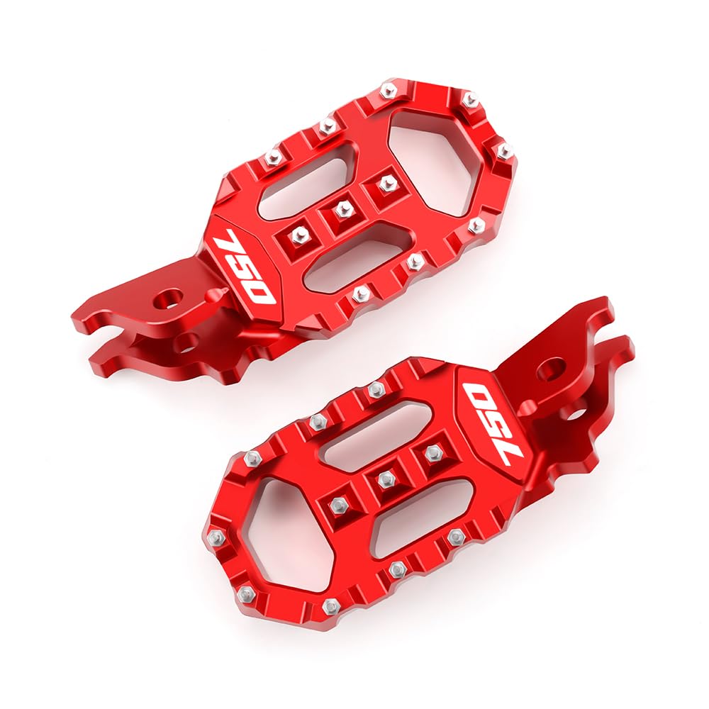 Modeer Pedane fuoristrada ad alte prestazioni per Transalp XL 750 2022 2023 2024 2025 - Adventure & Fuoristrada xl 750 transalp accessori moto (rosso)