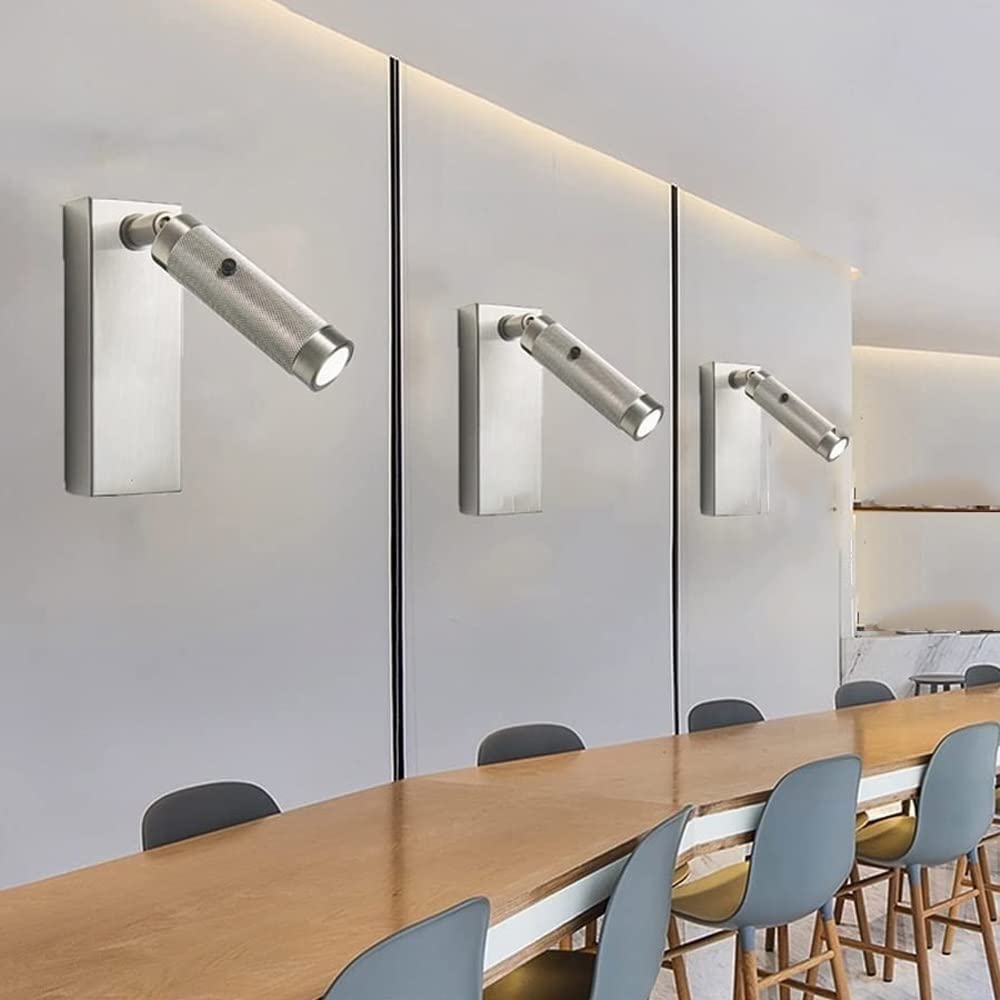 Applique da Parete per Interni Lampade da Parete LED Moderne E Regolabili Luce da Comodino con Porta di Ricarica USB E Interruttore per Camera da Letto E Soggiorno