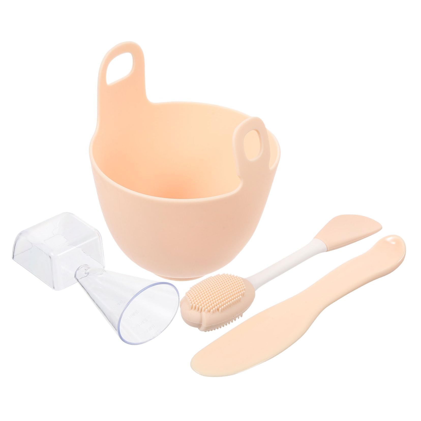 FOMIYES Silicone Mask Bowl Brush Diy Facial Mask Mixing Bowl Set Reusable Portable Face Maker Accessories