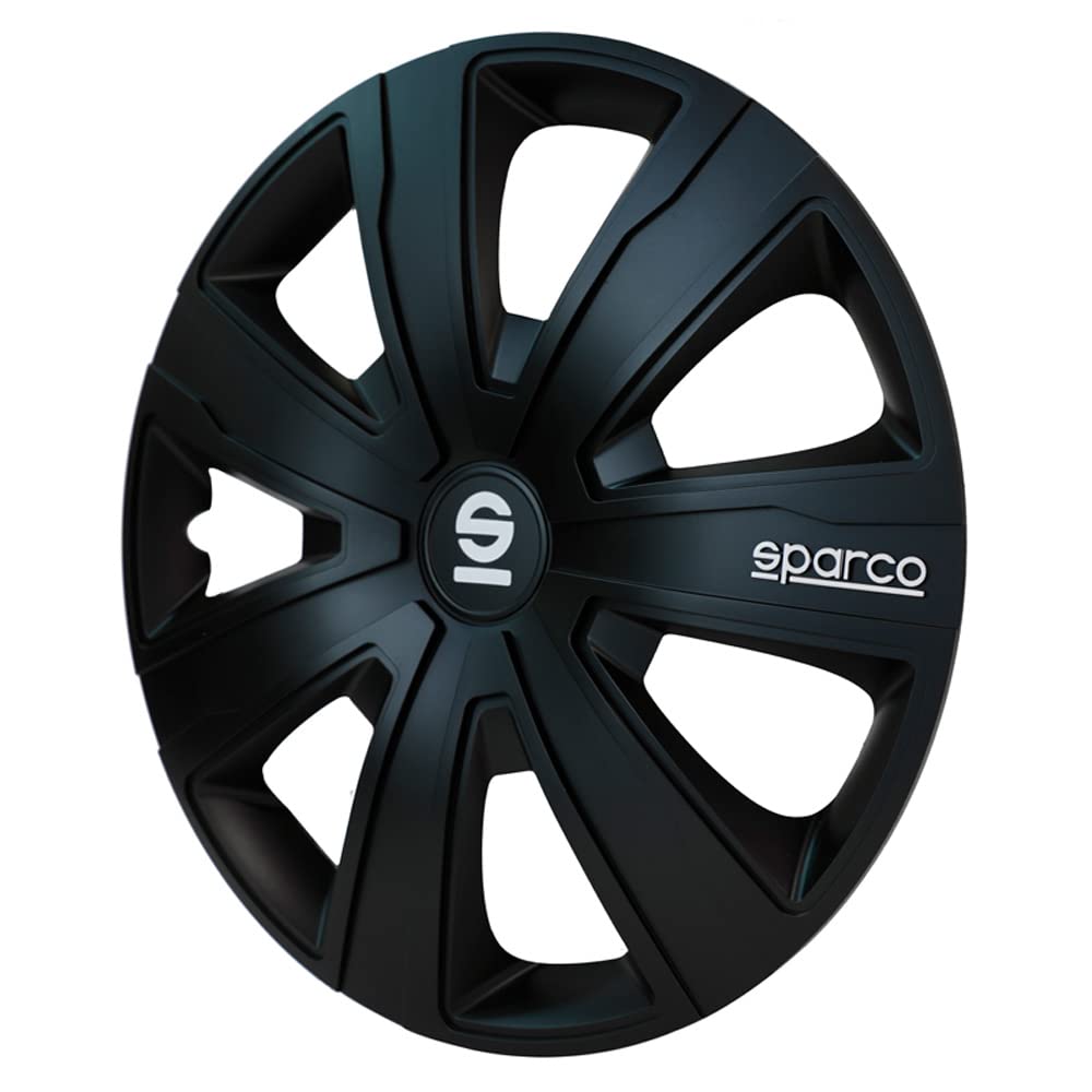 Amazon.com: Sparco Wheel Covers Palermo - 14-inch - Black - Set of