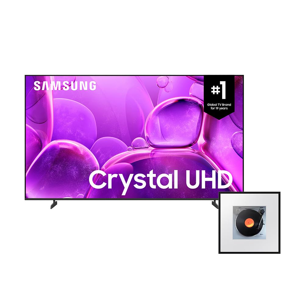 SAMSUNG 75-Inch Crystal UHD U8200F 4K Smart TV + SAMSUNG HW-LS60D