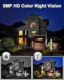 ANRAN 360° Security Camera Outdoor Wireless, 5MP Camera with Integrated Solar Panel, Battery Home Security Camera, Spotlight & Siren, 2-Way Audio, Color Night Vision, PIR Motion Detection, Q04 Max - Image 4