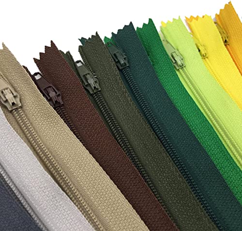 Image of Zipper, DOITEM 24 pcs 32 inch Zippers for Sewing 80cm /32 Inch Multicolor Nylon Coil Zippers for Sewing and Crafts 24 Colors