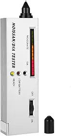Naroote Moissan Indicador Led Testador Preciso Jóias Moissanites Caneta Detector para Fácil Teste Eficiente Tamanho Portátil para Amantes de Jóias
