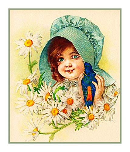 Orenco Originals Child Flower Daisies by Maud Humphrey Bogart Counted Cross Stitch Pattern