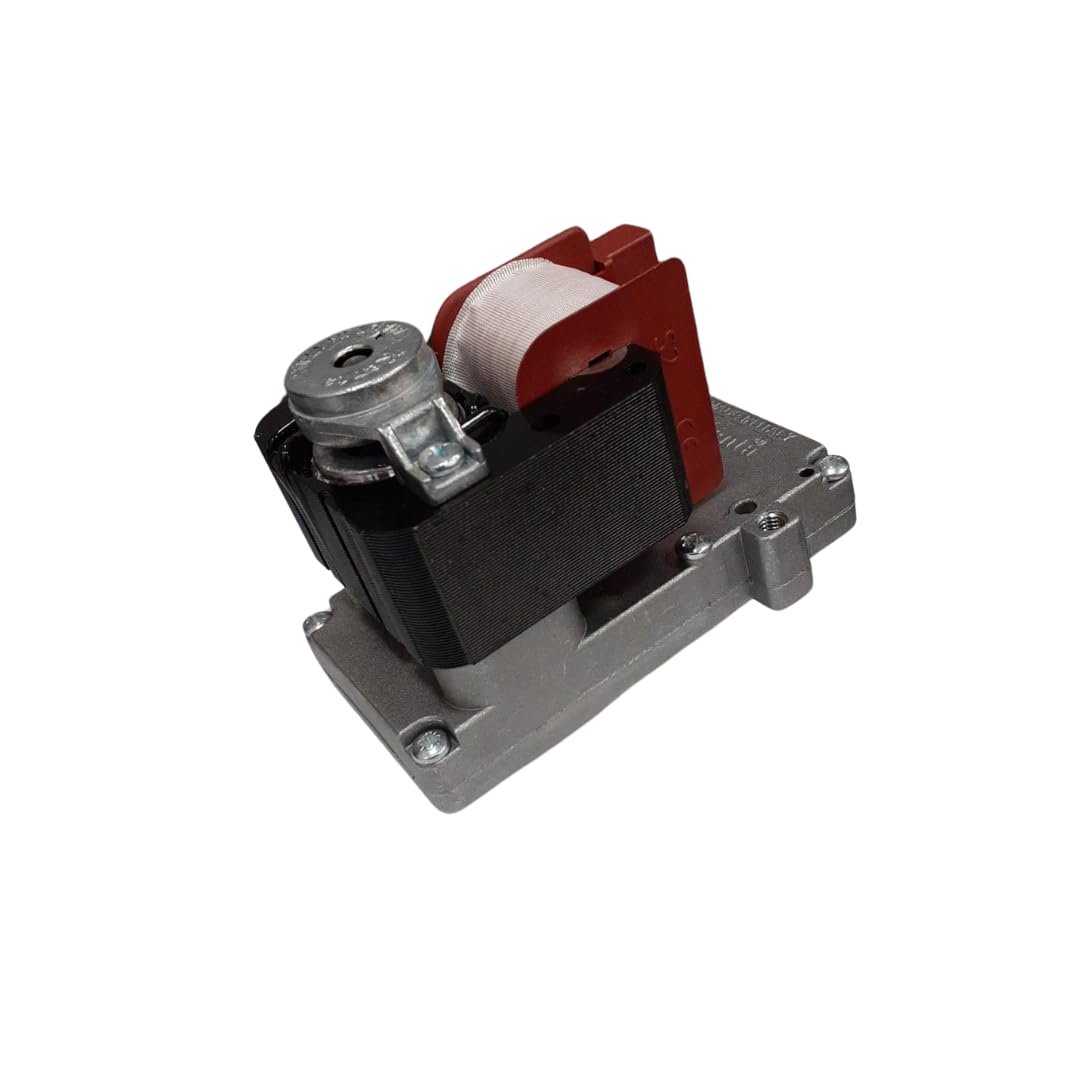 Motorreductor Kenta K9115062 par nominal 25 Nm, absorción 28 W, velocidad 2 rpm, rotación horaria, diámetro del eje 8,5 mm, paquete de láminas de 30 mm, alimentación 220 V CA - 50/60 Hz